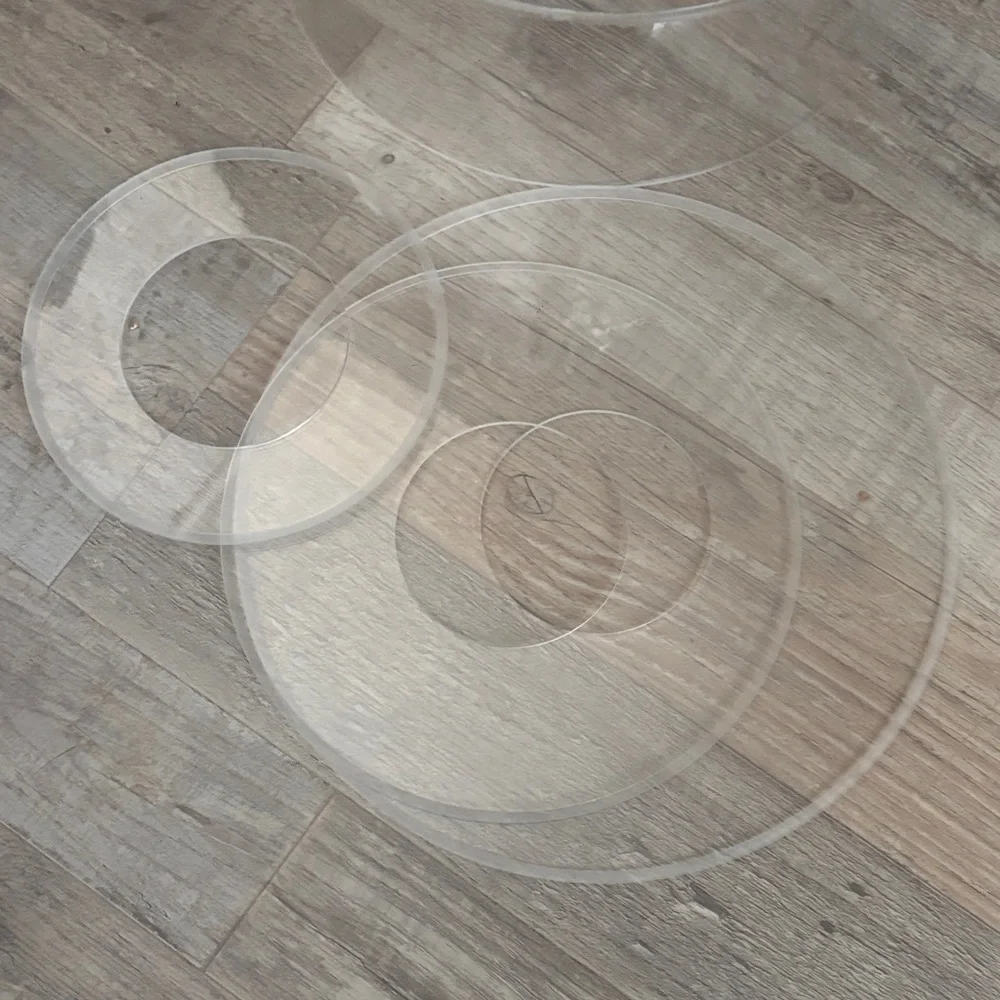 3 pcs Clear Cake Stands